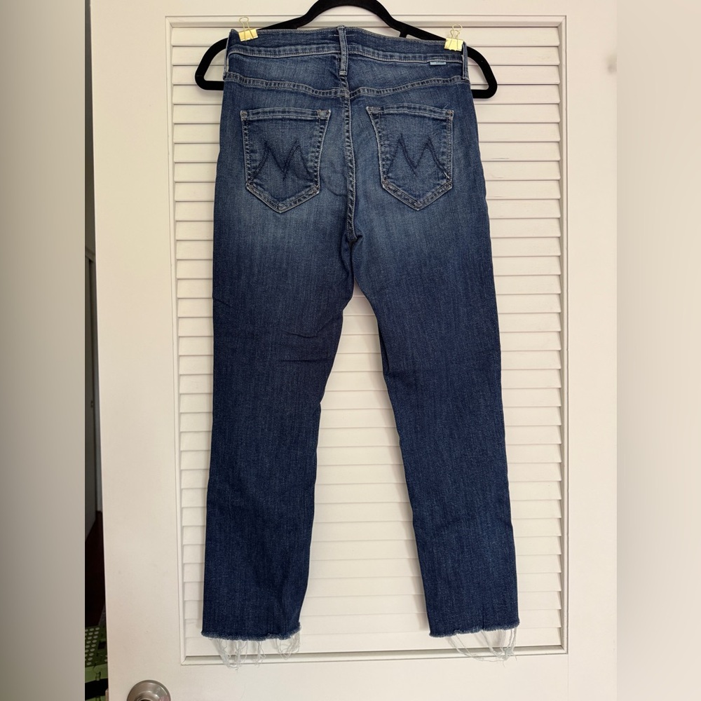 MOTHER Dark Blue Denim Jeans size 25 - Picture 3 of 8